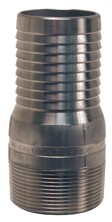 RST30A by Dixon Valve | King Combination Nipple | 2-1/2" Male BSPT x 2-1/2" Hose ID | 316 Stainless Steel