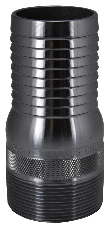 STC35 by Dixon Valve | King Combination Nipple | No Knurl | 3" Male NPT x 3" Hose ID | Plated Steel