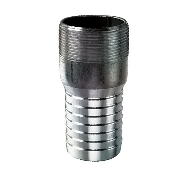 STN100 by Kuriyama | STN Series | Combination Hose Nipple | 1" Male NPT x 1" Hose Barb | Plain Steel