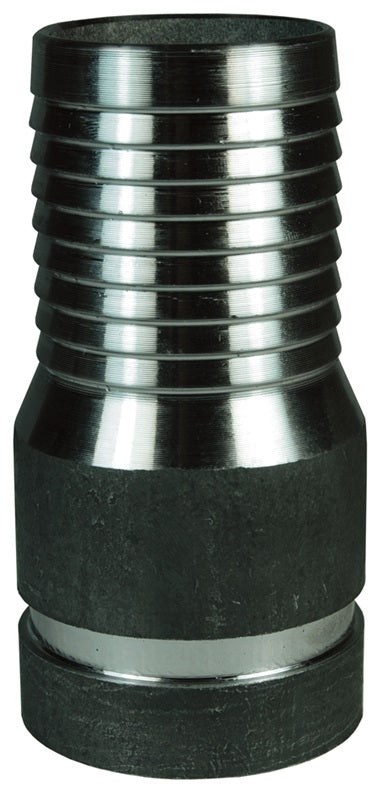 STV40 by Dixon Valve | King Combination Nipple | Grooved End | 4" Grooved End x 4" Hose ID | Unplated Steel