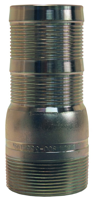 ST60PF by Dixon Valve | King Combination Nipple with PF Shank | 6" Male NPT x 6" PF Hose Shank | 75 PSI | Plated Steel
