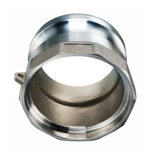 SW-SSA250 by Kuriyama | SW-SSA Series | Part A | Cam & Groove Adapter | 2-1/2" Adapter x 2-1/2" Socket Weld End | 316 Stainless Steel