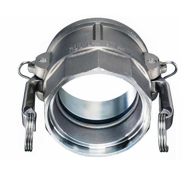 SW-SSD500 by Kuriyama | SW-SSD Series | Part D | Cam & Groove Adapter | 5" Coupler x 5" Socket Weld End | 316 Stainless Steel