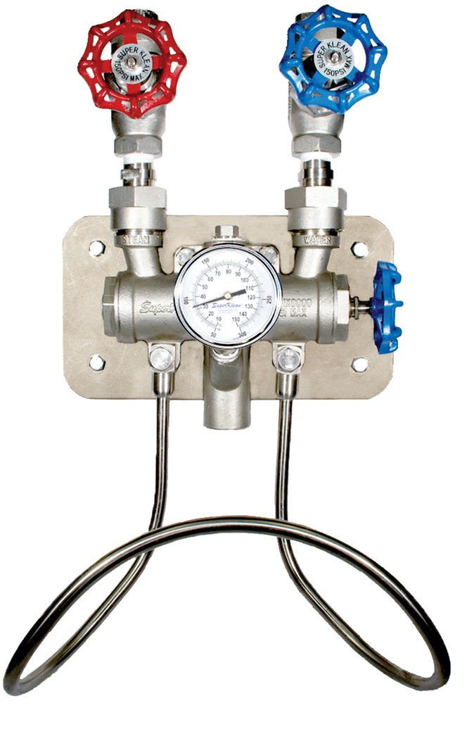 SWDS-SS by Dixon Valve | Steam and Cold Water Mixing Station | 3/4" Inlet & Outlet | 304 Stainless Steel