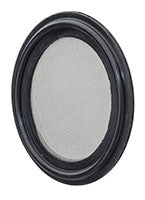 EPDM-40MPSE400-100 by Kuriyama | Sanitary Tri-Clamp Gasket | 4" Size | 100 Mesh Screen | Opening Width: 0.006" | Black | EPDM