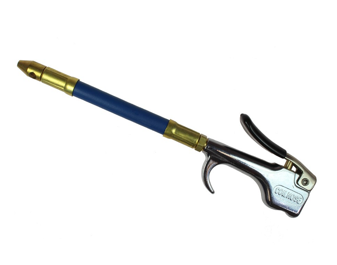 600-FF06 by Coilhose | 600 Series | Blow Gun with 6" Bendable Extension | Chrome-Plated Zinc