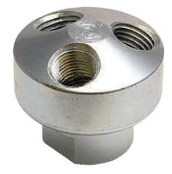 B-3406 Breco by Foster | 3-Way Manifold | 3/8" Female NPT Inlet x 1/4" Female NPT Outlet | Manifold | Stainless Steel