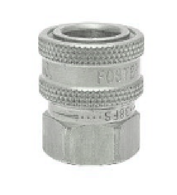 3STF3-SS Breco by Foster | FST Series | Straight Thru Socket | 3/8" Socket x 3/8" Female NPT Thread | Straight | 303 Stainless Steel