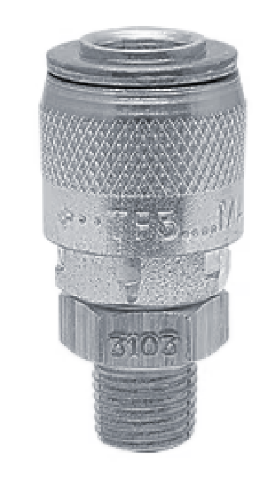 B-3JM3-S Breco by Foster | Quick Disconnect | J Series | 3/8" Automatic Socket | 3/8" Male NPT Thread | Straight | Steel