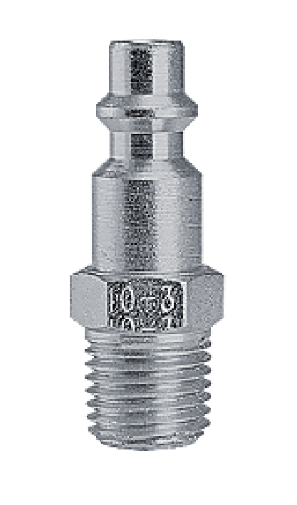 B-B2M1-S Breco by Foster | One Way Shut-Off | B Series | 1/4" Plug x 1/8" Male NPT Thread | Steel
