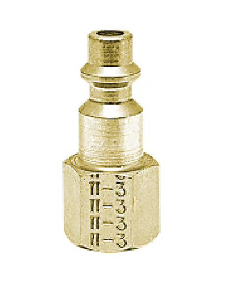 B-B2F2-B Breco by Foster | One Way Shut-Off | B Series | 1/4" Plug x 1/4" Female NPT Thread | Brass