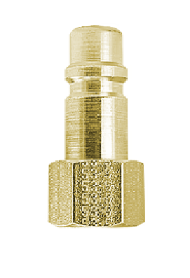 B-B4F4-B Breco by Foster | One Way Shut-Off | B Series | 1/2" Plug x 1/2" Female NPT Thread | Brass