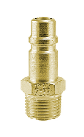 B-B4M4-B Breco by Foster | One Way Shut-Off | B Series | 1/2" Plug x 1/2" Male NPT Thread | Brass