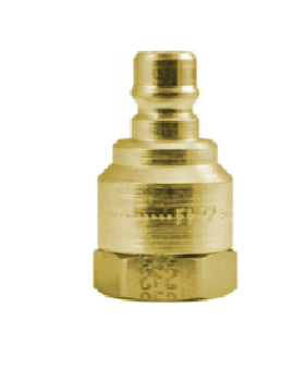 B-VHN4-4F-B Breco by Foster | FH Series | Two Way Valved Plugs | Quick Disconnect | 1/4" Female NPT Thread | Brass
