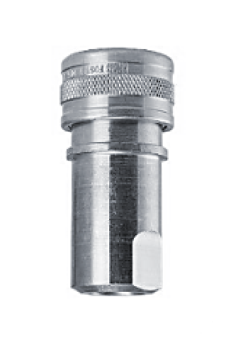 3DSF3-SS-SL Breco by Foster | DS Series | Two Way Shut-Off w/ Sleeve Lock | Quick Disconnect | 3/8" Socket x 3/8" Female NPT Thread | Straight | 303 Stainless Steel