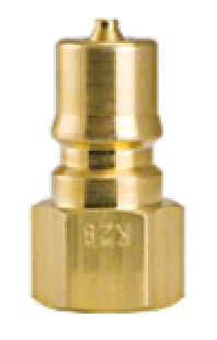 DS4F4-B Breco by Foster | DS Series | Two Way Shut-Off | Quick Disconnect | 1/2" Plug x 1/2" Female NPTF Thread | Brass