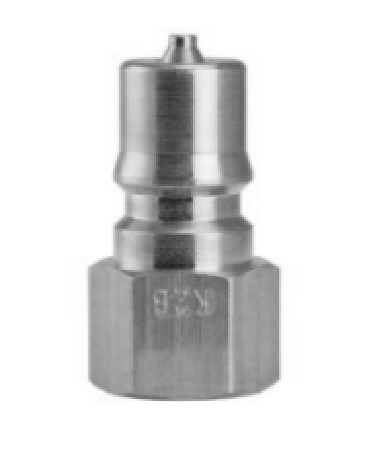 DS1F1-S Breco by Foster | DS Series | Two Way Shut-Off | Quick Disconnect | 1/8" Plug x 1/8" Female NPT Thread | Steel