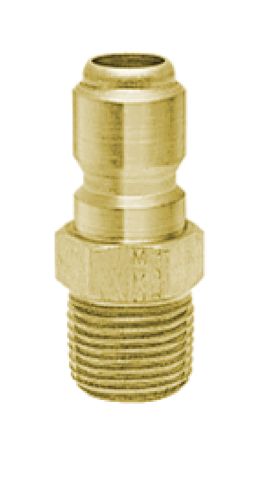 ST3M3-B Breco by Foster | FST Series | Straight-Thru Industrial Interchange | 3/8" Male NPT Thread | Brass