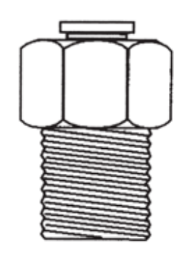 B-31168-08-06 Breco by Foster | 1/2" Push-to-Connect x 3/8" Male NPTF Thread | Straight