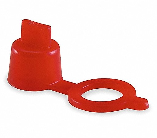 339630-RD by Alemite | Red Plastic Caps Assortment | 100 Pieces per Box