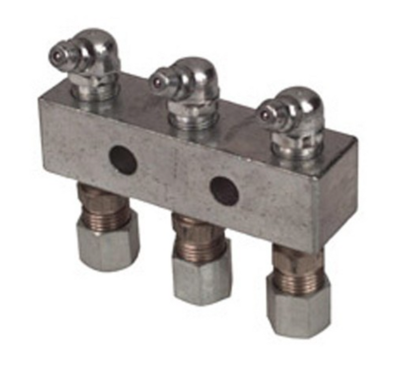 328303-42 by Alemite | Compression Tube Fitting | Size: 1/4" Tube Fitting | Inlet/Outlet Threads: 1/8" Female NPTF