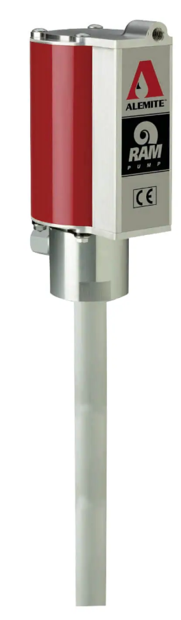 9949 by Alemite | Grease Pump | Pneumatic Ram - Stationary | Drum Size: 400 Lb. | Material Outlet: 3/8" Female NPTF