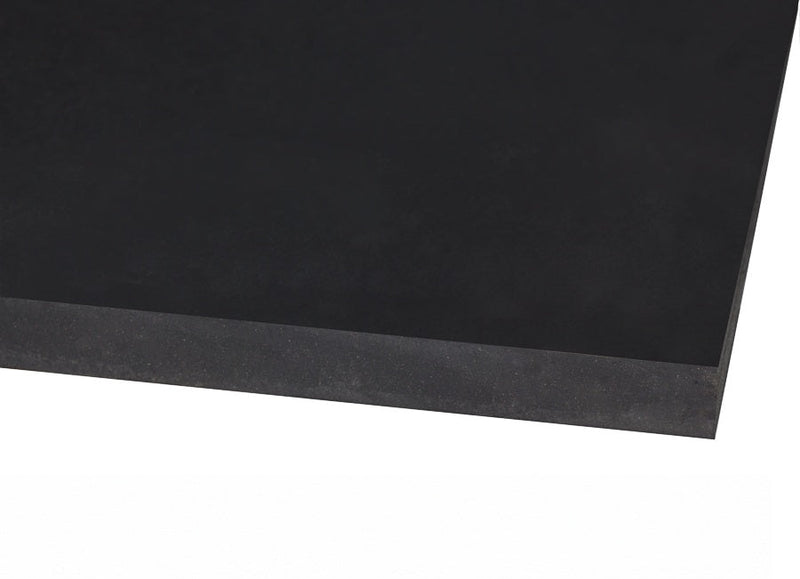 SESK60-08x10x50 by Kuriyama | Style SK60 | Special Economy SBR Skirtboard Rubber | 65 Duro Hardness (Shore Durometer A) | 1/4" Gauge x 10" Width | Black | 50ft / Roll