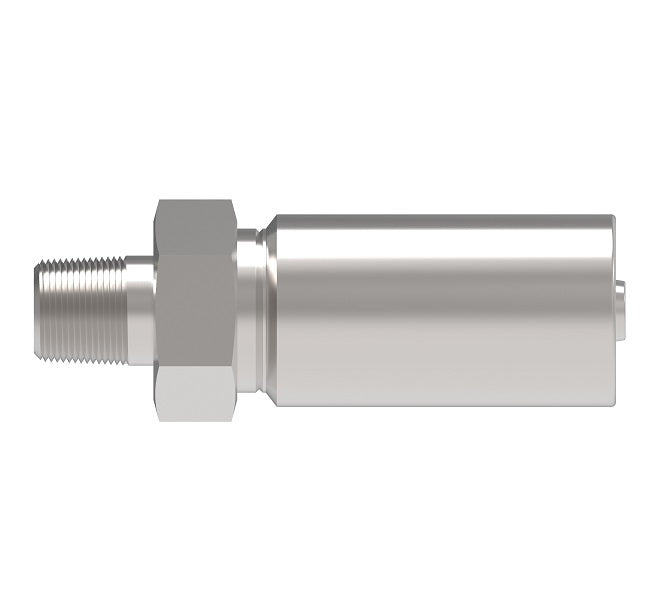 4TA2ZP2 Synflex Optimum by Danfoss Eaton | 4TA Fitting for Thermoplastic Hydraulic Hose | -02 Male NPTF Crimp Fitting (with Sealant) for -02 Hose | Carbon Steel