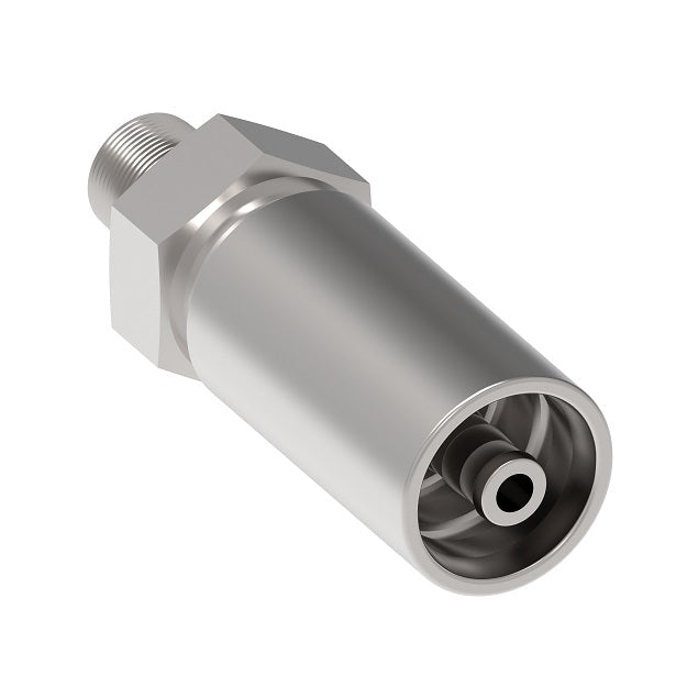 4TA2ZP2 Synflex Optimum by Danfoss Eaton | 4TA Fitting for Thermoplastic Hydraulic Hose | -02 Male NPTF Crimp Fitting (with Sealant) for -02 Hose | Carbon Steel