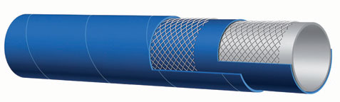 T452LE300X100 Alfagomma by Kuriyama | T452LE Series | FDA Potable Water Hose (Not NSF Approved) | 3" ID | 3.62" OD | 150 PSI | Blue | 100ft Length