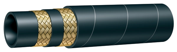 T631AA075X100 Alfagomma by Kuriyama | T631AA Series | Hot Tar & Asphalt Applicator Delivery Hose | 3/4" ID | 1.26" OD | 300 PSI | Black | 100ft Length
