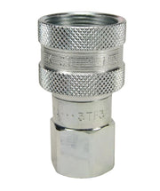 3TF3 by Dixon Valve | Hydraulic Quick Disconnect Coupling | T-Series | 3/8" Female NPTF x 3/8" 10K Threaded Ball | Socket | Nitrile Seal | Steel