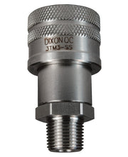 3TM3-SS by Dixon Valve | Hydraulic Quick Disconnect Coupling | T-Series | 3/8" Male NPTF x 3/8" 10K Threaded Ball | Socket | Nitrile Seal | 316 Stainless Steel
