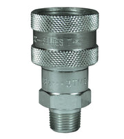 3TM3 by Dixon Valve | Hydraulic Quick Disconnect Coupling | T-Series | 3/8" Male NPTF x 3/8" 10K Threaded Ball | Socket | Nitrile Seal | Steel