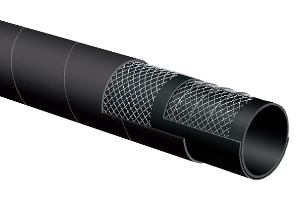 T204AA800X25 Alfagomma by Kuriyama | T204AA Series | Water Suction & Discharge Hose | 8" ID | 8.70" OD | 75 PSI | Black | 25ft