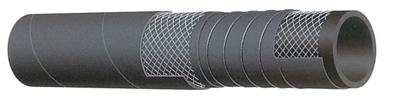 T614AA300X100 Alfagomma by Kuriyama | T614AA Series | Hot Tar & Asphalt Suction & Discharge Hose | 3" ID | 3.78" OD | 150 PSI | Black | 100ft Length
