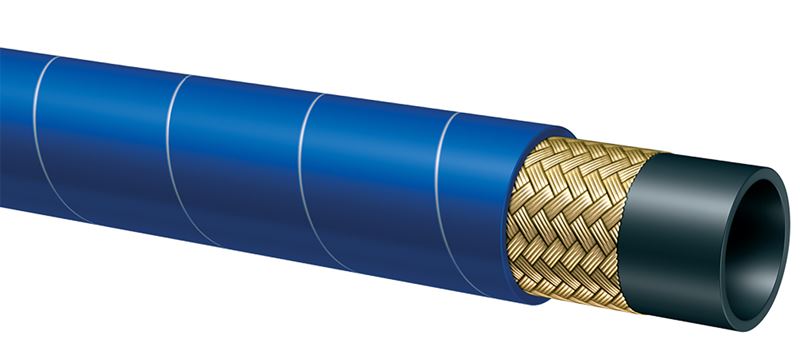 T631AE075X100 Alfagomma by Kuriyama | T631AE Series | Hydrocarbon Drain Hose | 3/4" ID | 1.26" OD | 300 PSI | Blue | 100ft Length