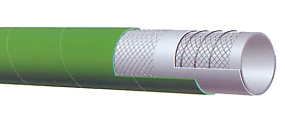 T720LG600X20 Alfagomma by Kuriyama | T720LG Series | FDA Dry Bulk Food Suction & Discharge Hose | 6" ID | 6.69" OD | 75 PSI | Green | 20ft Length