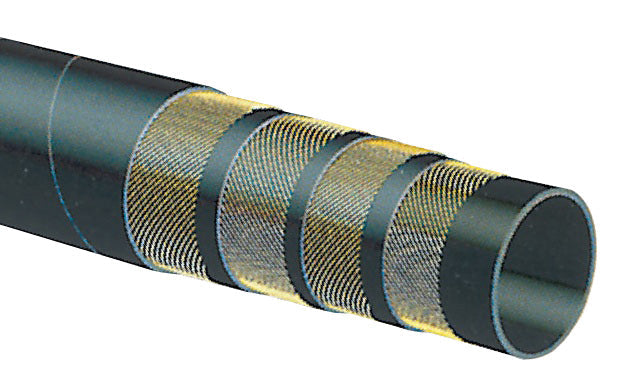 T740AA400X50 Alfagomma by Kuriyama | Conqueror™ T740AA Series | High Performance Steel Reinforced Concrete Pumping Hose | 4" ID | 5.04" OD | 1275 PSI | Black | 50ft Length