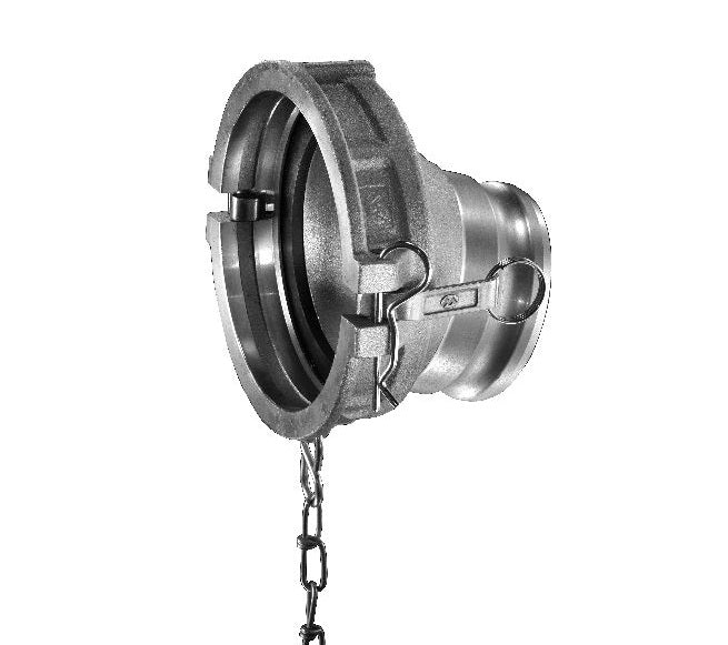 TCDA-A4030 by Kuriyama | TCDA Series | Part DA | Cam & Groove Adapter | 22° Elbow | 4" API Female Coupler x 3" Cam & Groove Adapter | Aluminum