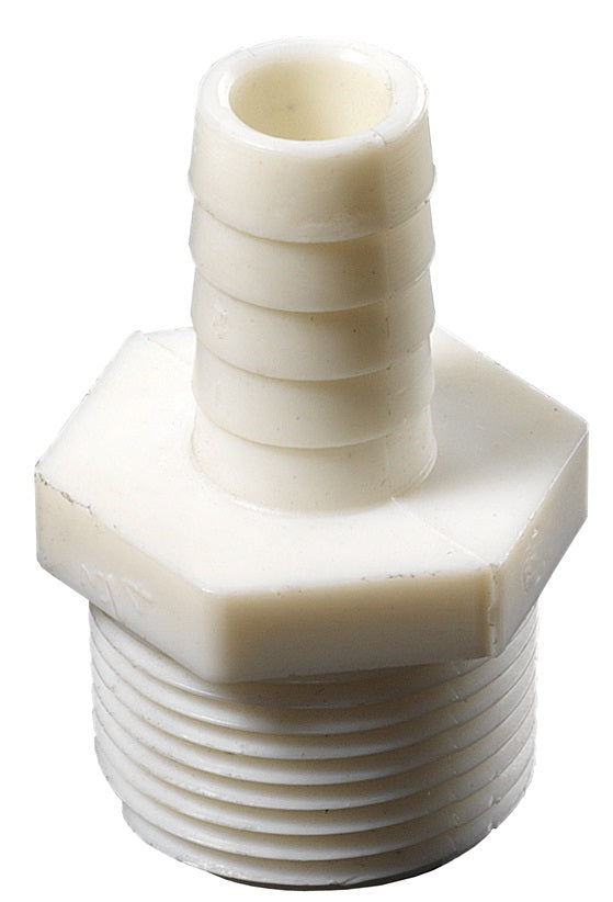 TCM72 by Dixon Valve | Tuff-Lite® | Short Shank Fitting | 3/4" Male GHT x 1/4" Hose ID | Nylon