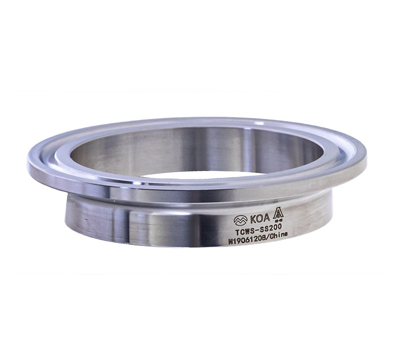 TCWS-SS400 by Kuriyama | TCWS-SS Series | Weld-On Sanitary Adapter | 4" Tri-Clamp End x 4" Weld End | Short | 316 Stainless Steel