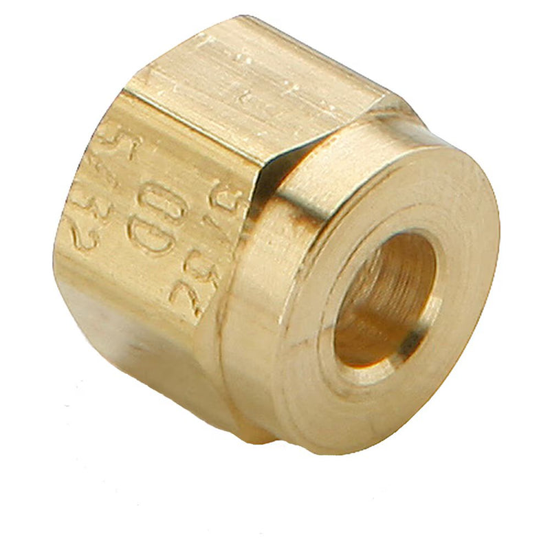 61TF-2 by Parker | Transmission Fittings | 1/8" Nut | 3/8" Hex | .32" Length | Brass | Pack of 50