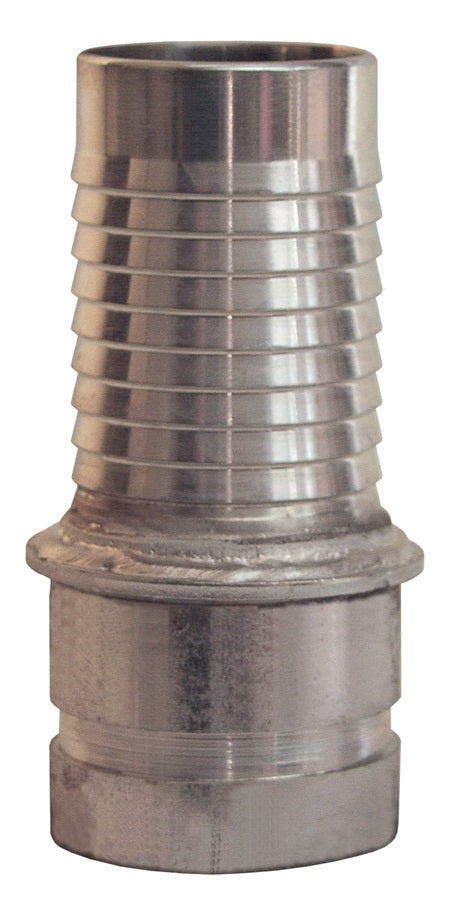 TG128 by Dixon Valve | Holedall® External Swage Stem | Tubular Type | 8" Grooved End x 8" Hose ID | Plated Carbon Steel