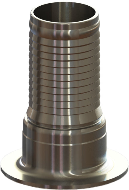 THASS-24C by Campbell Fittings | Flange Turnback | 6" Turnback x 6" Hose Barb | 316 Stainless Steel