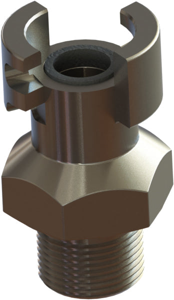 TM-3 by Campbell Fittings | Double-Lock Coupling | Thor interchange | 3/4" Male NPT Thread x 3/4" Thor Interchange | Straight | Plated Steel