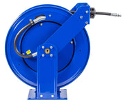 TMP-N-4100 by Coxreels | T Series | 2,500 PSI Spring Driven Hose Reel for Air, Water & Oil | 1/2" Hose ID, 1/2" FNPT Inlet x 1/2" MNPT Hose End | Steel | 100ft Rubber Hose Included