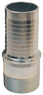 TM96 by Dixon Valve | Holedall® External Swage Stem | Tubular Type | 6" Male NPT x 6" Hose ID | Plated Carbon Steel