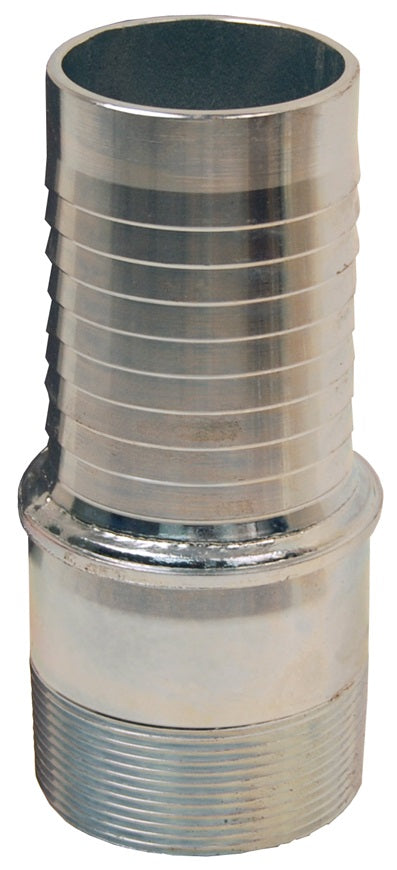 TMR40 by Dixon Valve | Holedall® External Swage Stem | Tubular Type | 2-1/2" Male NPT x 2-1/2" Hose ID | 316 Stainless Steel