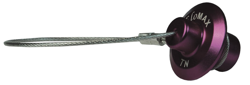 TN-PLUG by Dixon Valve | FloMAX Standard-Series | Transmission Fluid Nozzle Plug | Violet/Purple | Anodized Aluminum